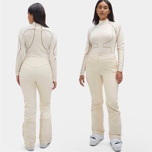 HALFDAYS Emma Soft Shell Ski Pants Women’s Size Medium In Cream